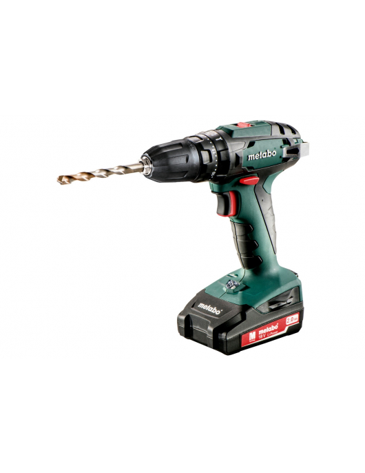 METABO SB 18 (2 X 2.0 AH LI-POWER, SC 60 PLUS, 10 MM BOORHOUDER)