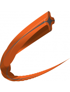 TRIMMERLIJN WHISPER TWIST &#216;1,5MMX15M DONUT ORANGE/BLACK