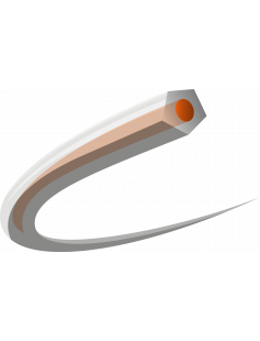 TRIMMERLIJN CORECUT &#216;2,4MMX240M SPOOL ORANGE/TRANSLUCENT