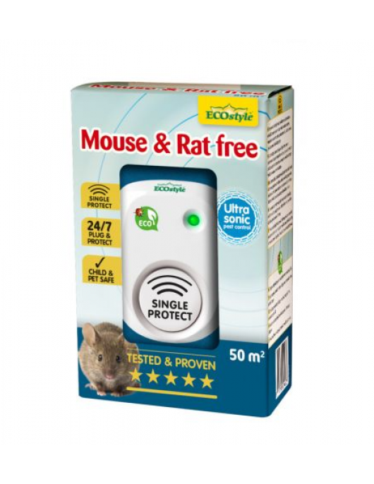 ECOSTYLE MOUSE & RAT FREE VOOR 50M2 ULTRASOON