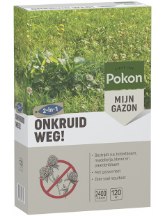 POKON ONKRUID WEG 2,4KG VOOR 120M2 OMDOOS