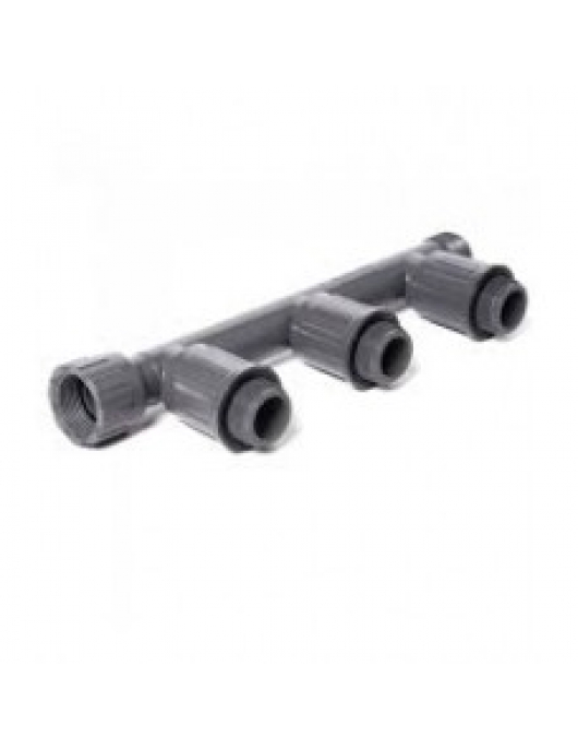 RAIN BIRD VERDEELSTUK PVC 1" WARTEL BINNENDRAAD X BUITENDRAAD 10,5BAR GRIJS TYPE RB1301-310 3-GROEPS
