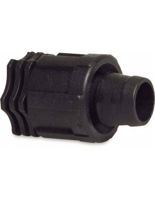 PLUG PP 17 MM TAPE 6BAR ZWART