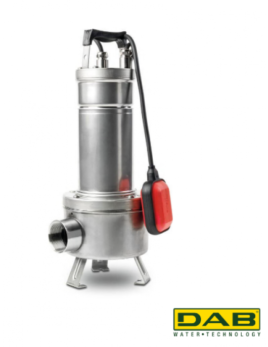 DAB DOMPELPOMP RVS 304 2" BINNENDRAAD 4,2A 230VAC RVS TYPE FEKA VS 550 M-A MET VLOTTER
