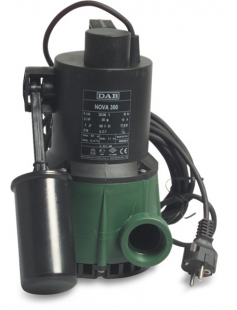 DAB DOMPELPOMP TECHNOPOLYMER 1 1/4" BINNENDRAAD 1,6A 230VAC GROEN TYPE NOVA 300 M-A MET VLOTTER DAB DOMPELPOMP TECHNOPOLYMER 1 1/4" BINNENDRAAD 1,6A 230VAC GROEN TYPE NOVA 300 M-A MET VLOTTER