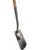 TALEN TOOLS – SPADE – MET HALS – BLANK GESLEPEN – ESSENHOUTEN STEEL – 76 CM
