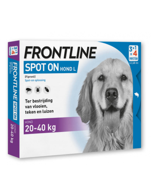 FRONTLINE HOND L 20-40 KG 4 PIPET