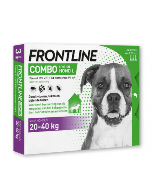 FRONTLINE COMBO HOND L 20-40 KG 3 PIPET