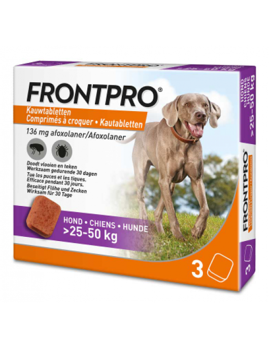 FRONTPRO XL HOND 3 TABLETTEN