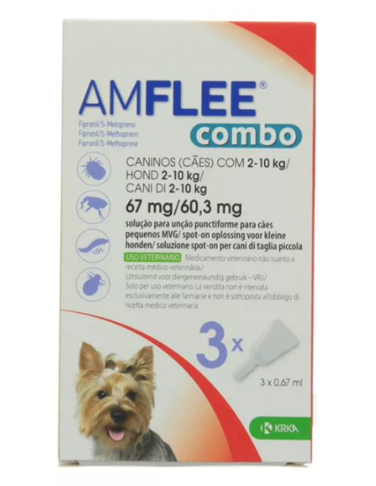AMFLEE COMBO HOND SMALL 2-10KG, 3 PIPETTEN