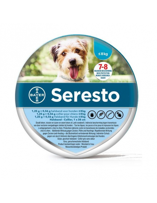 SERESTO VLOOIEN EN TEKENBAND KLEINE HOND (<8KG) -SB-