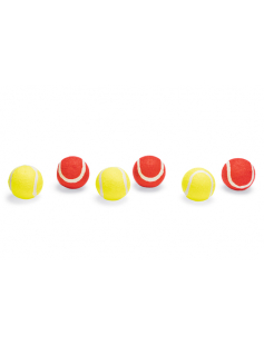 BZ TENNISBAL 6 PACK RD/GL 6,5