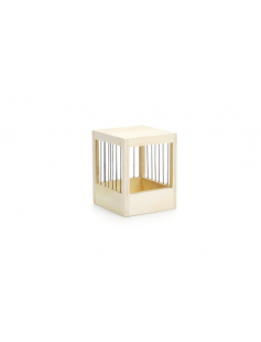 BROEDK HOUT GESPIJLD KANARIES KLEIN