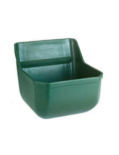 VOERBAK KUNSTSTOF, SMAL, GROEN 9L VOERBAK KUNSTSTOF, SMAL, GROEN 9L