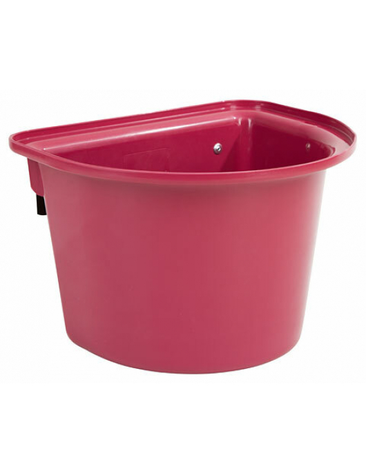 VOERBAK MET OPHANGHAKEN, HALFROND, ROSE 12L