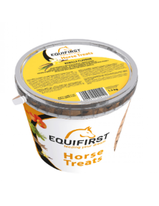 EQL COOKIES VANILLA FLAVOUR 1,5 KG (VOORHEEN EQUIFIRST (502636) HORSE TREATS VANILLA 1,5 KG)