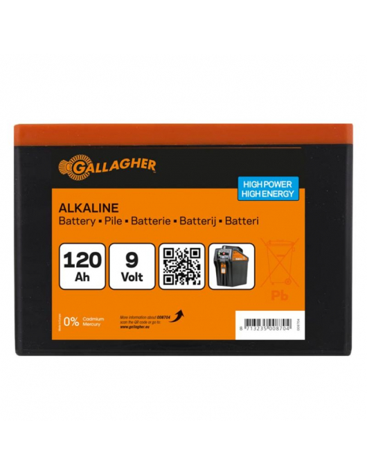 POWERPACK ALKALINE BATTERIJ 9V/120AH - 160X110X115MM