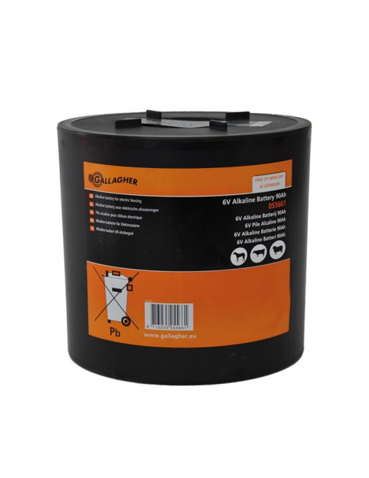 RONDE ALKALINE BATTERIJ 6V/90AH - 180X180X170MM