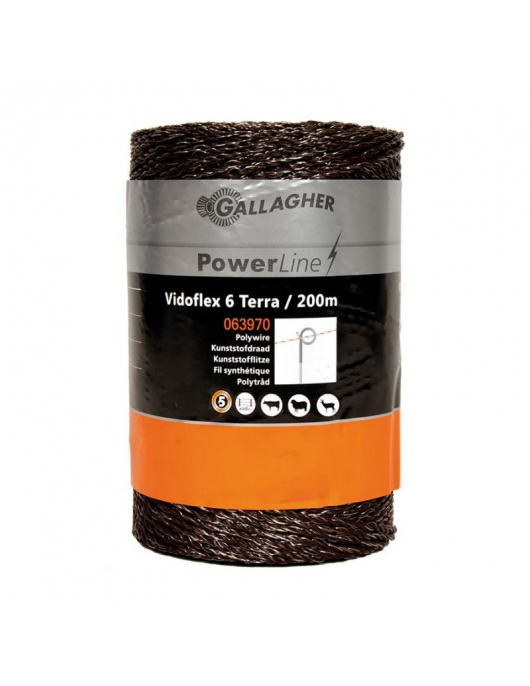 VIDOFLEX 6 POWERLINE TERRA 200M