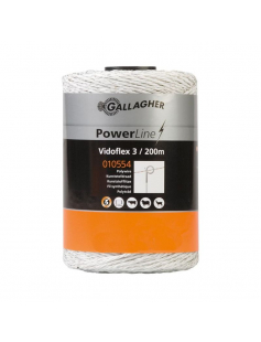 VIDOFLEX 3 POWERLINE WIT 200M