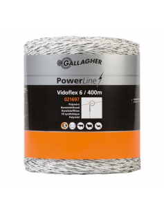 VIDOFLEX 6 POWERLINE WIT 400M