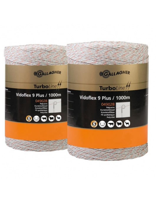 DUOPACK VIDOFLEX 9 TURBOLINE PLUS WIT 2X1000M