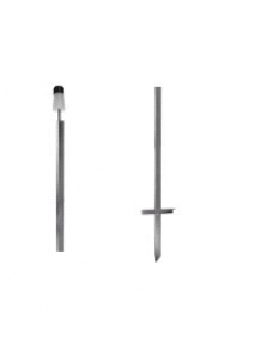 HOEKLIJNPAAL GEGALVANISEERD, 110 CM MET M12 DRAADSTUK (15ST)