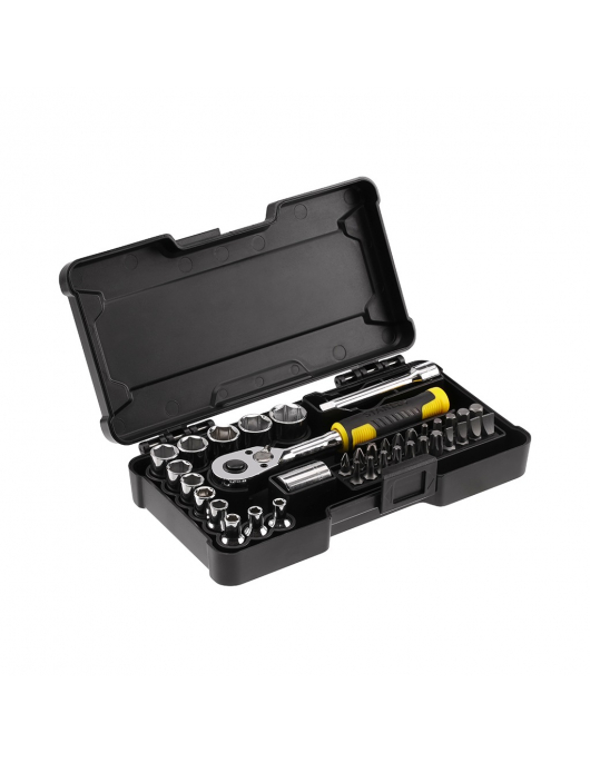 DOPSLEUTELSET COMPACT 1/4" – 37 DELIG