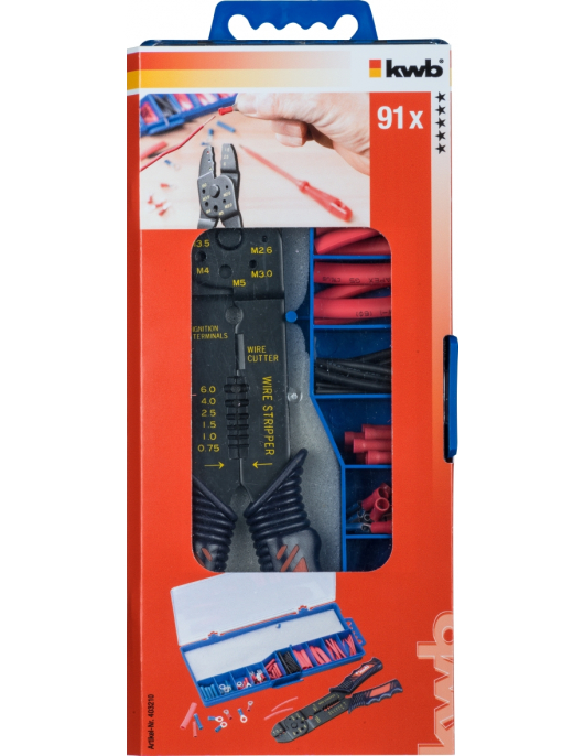 KABELSCHOEN EN KRIMPKOUS SET, 91 DELIG