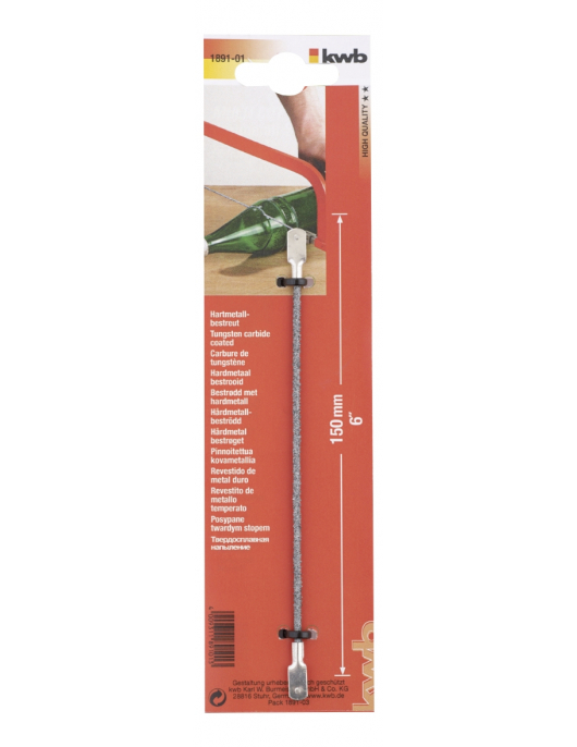 HARDMETAALZAAGDRAAD 150 MM