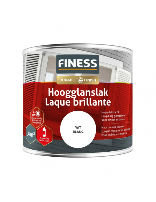 FINESS HOOGGLANSLAK 250 ML 1410 WIT