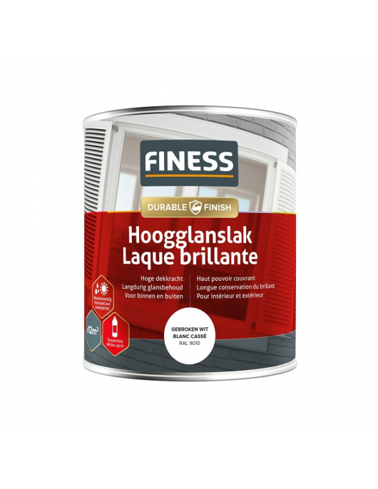 FINESS HOOGGLANSLAK 750 ML 14205 RAL 9010