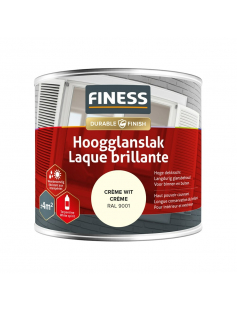 FINESS HOOGGLANSLAK 250 ML 14204 RAL 9001 FINESS HOOGGLANSLAK 250 ML 14204 RAL 9001