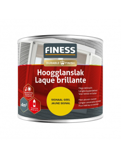 FINESS HOOGGLANSLAK 250 ML 1423 SIGNAAL GEEL