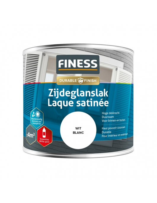FINESS ZIJDEGLANSLAK 250 ML 1410 WIT