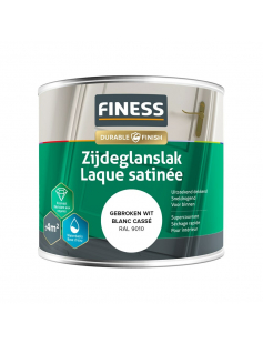 FINESS ZIJDEGLANSLAK WB 250 ML 14205 RAL 9010
