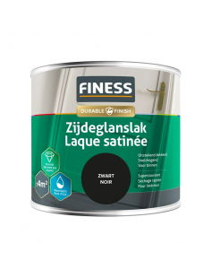 FINESS ZIJDEGLANSLAK WB 250 ML 1428 ZWART