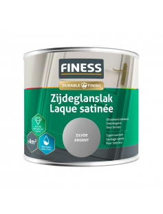 FINESS ZIJDEGLANSLAK WB 250 ML 1405 ZILVER