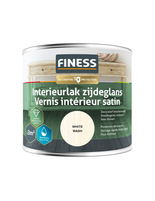 FINESS INTERIEURLAK ZDG 250 ML 4696 WHITE WASH