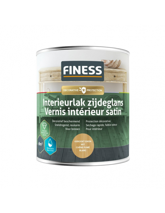 FINESS INTERIEURLAK ZDG 750 ML 4691 GER. EIKEN WIT