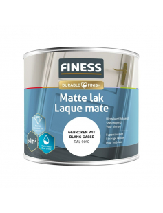 FINESS MATTE LAK WB 250 ML 14205 GEBROKEN WIT
