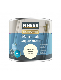 FINESS MATTE LAK WB 250 ML 14204 CREME WIT