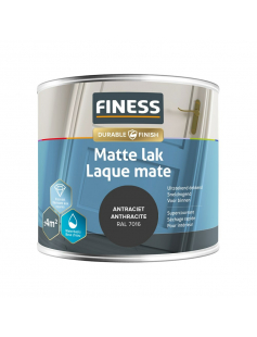 FINESS MATTE LAK WB 250 ML 14203 ANTRACIET GRIJ