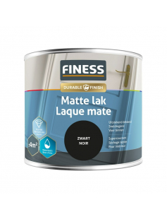 FINESS MATTE LAK WB 250 ML 1428 ZWART