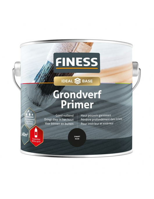 FINESS GRONDVERF ZWART 2,5 LTR