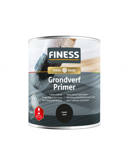FINESS GRONDVERF ZWART 750 ML