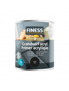 FINESS GRONDVERF ACRYL 750 ML ZWART