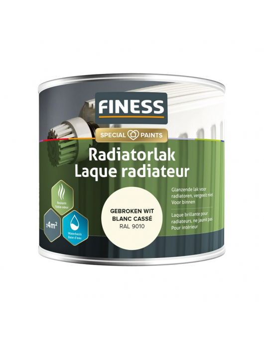 FINESS RADIATORLAK ACRYL 250ML 14205 RAL 9010