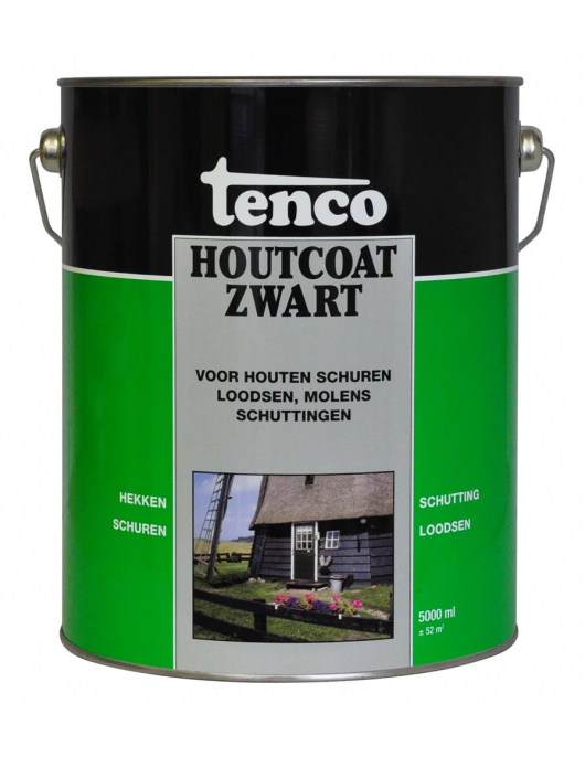 TENCO HOUTCOAT ZWART 5 LTR TEERVRIJ