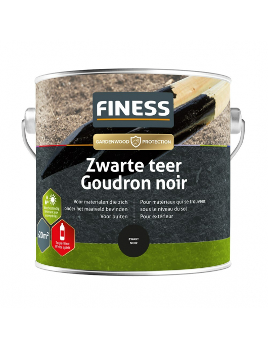 FINESS ZWARTE TEER 2,5LT